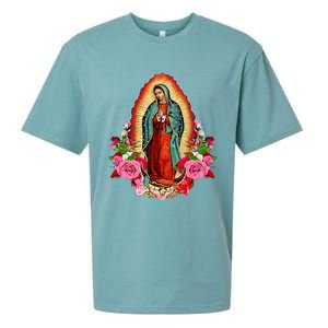 Our Lady Of Guadalupe Saint Virgin Mary Sueded Cloud Jersey T-Shirt