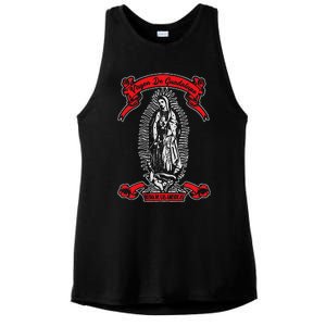 Our Lady of Guadalupe Catholic Virgin Mary Mexican Mom Ladies PosiCharge Tri-Blend Wicking Tank