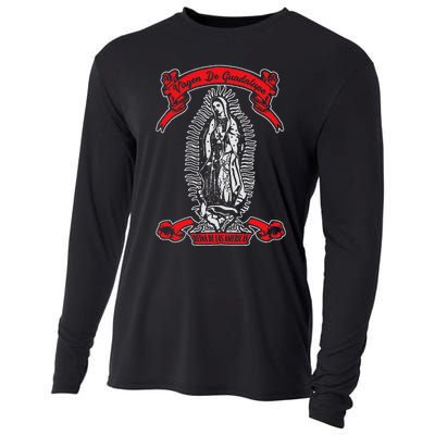 Our Lady of Guadalupe Catholic Virgin Mary Mexican Mom Cooling Performance Long Sleeve Crew