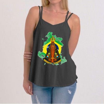 Our Lady of Aparecida Patron Saint of Brazil Women's Strappy Tank