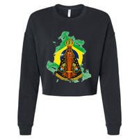 Our Lady of Aparecida Patron Saint of Brazil Cropped Pullover Crew