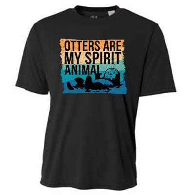 Otter Lover Otter Spirit Animal Funny Otter Otter Cooling Performance Crew T-Shirt