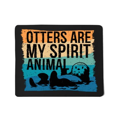 Otter Lover Otter Spirit Animal Funny Otter Otter Mousepad