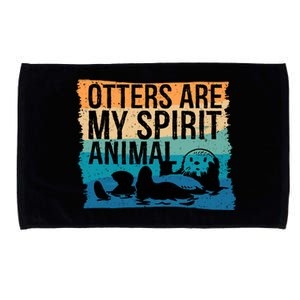 Otter Lover Otter Spirit Animal Funny Otter Otter Microfiber Hand Towel