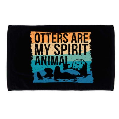 Otter Lover Otter Spirit Animal Funny Otter Otter Microfiber Hand Towel