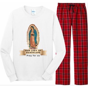 Our Lady Of Guadalupe Mary Catholic Religious Gift Long Sleeve Pajama Set