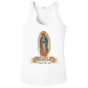 Our Lady Of Guadalupe Mary Catholic Religious Gift Ladies PosiCharge Competitor Racerback Tank