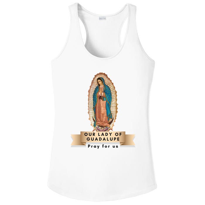 Our Lady Of Guadalupe Mary Catholic Religious Gift Ladies PosiCharge Competitor Racerback Tank