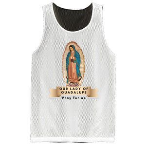 Our Lady Of Guadalupe Mary Catholic Religious Gift Mesh Reversible Basketball Jersey Tank