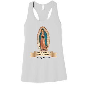 Our Lady Of Guadalupe Mary Catholic Religious Gift Women's Racerback Tank