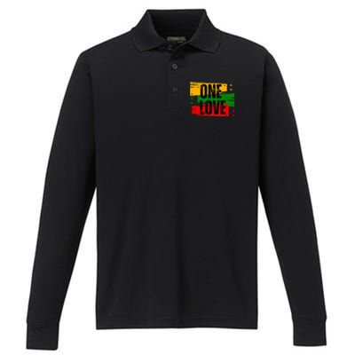 One Love Performance Long Sleeve Polo