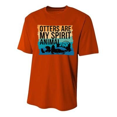 O.tter Lover O.tter Spirit Animal Funny Otter Otter  Performance Sprint T-Shirt