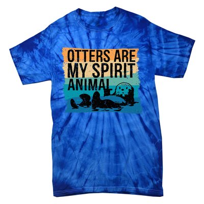 O.tter Lover O.tter Spirit Animal Funny Otter Otter  Tie-Dye T-Shirt