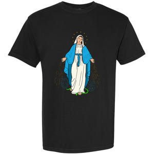 Our Lady Of Grace Virgen De La Medalla Milagrosa Garment-Dyed Heavyweight T-Shirt