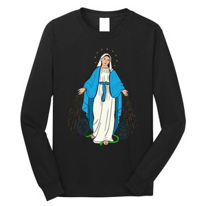 Our Lady Of Grace Virgen De La Medalla Milagrosa Long Sleeve Shirt