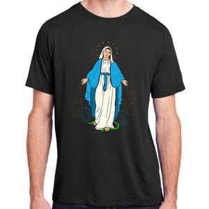 Our Lady Of Grace Virgen De La Medalla Milagrosa Adult ChromaSoft Performance T-Shirt