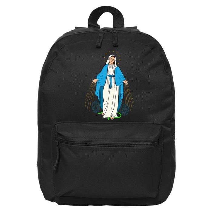 Our Lady Of Grace Virgen De La Medalla Milagrosa 16 in Basic Backpack