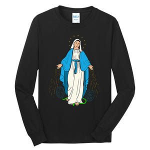 Our Lady Of Grace Virgen De La Medalla Milagrosa Tall Long Sleeve T-Shirt