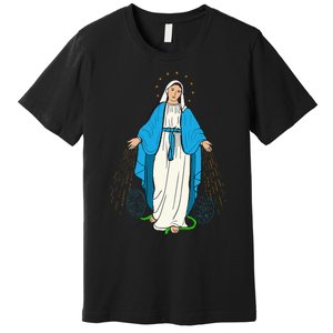 Our Lady Of Grace Virgen De La Medalla Milagrosa Premium T-Shirt