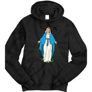 Our Lady Of Grace Virgen De La Medalla Milagrosa Tie Dye Hoodie