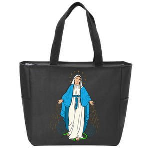 Our Lady Of Grace Virgen De La Medalla Milagrosa Zip Tote Bag