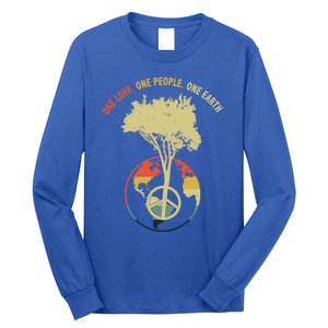 One Love One People One Earth Save Earth Happy Earth Day Gift Long Sleeve Shirt