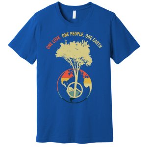 One Love One People One Earth Save Earth Happy Earth Day Gift Premium T-Shirt