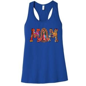 Our Lady Of Guadalupe Catholic Virgin Mary Mexican Mom Gift Women's Racerback Tank