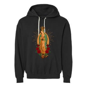 Our Lady Of Guadalupe Virgen De Guadalupe Virgin Mary Linda Garment-Dyed Fleece Hoodie