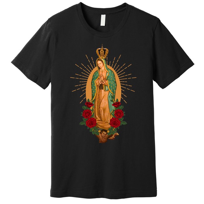 Our Lady Of Guadalupe Virgen De Guadalupe Virgin Mary Linda Premium T-Shirt