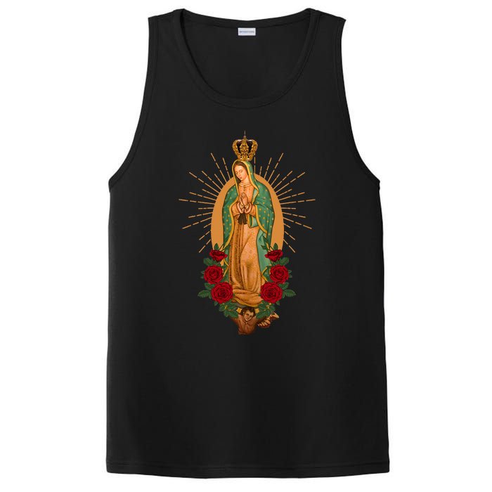 Our Lady Of Guadalupe Virgen De Guadalupe Virgin Mary Linda PosiCharge Competitor Tank