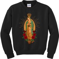 Our Lady Of Guadalupe Virgen De Guadalupe Virgin Mary Linda Kids Sweatshirt