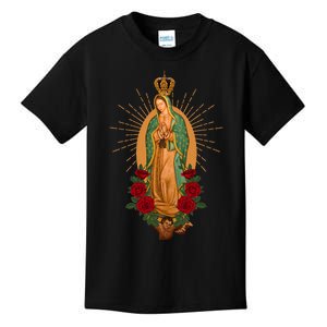 Our Lady Of Guadalupe Virgen De Guadalupe Virgin Mary Linda Kids T-Shirt