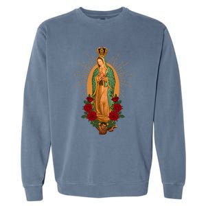 Our Lady Of Guadalupe Virgen De Guadalupe Virgin Mary Linda Garment-Dyed Sweatshirt