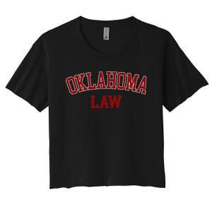 Oklahoma Law Oklahoma Bar Graduate Gift Lawyer Women's Crop Top Tee