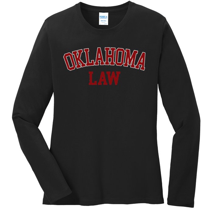 Oklahoma Law Oklahoma Bar Graduate Gift Lawyer Ladies Long Sleeve Shirt