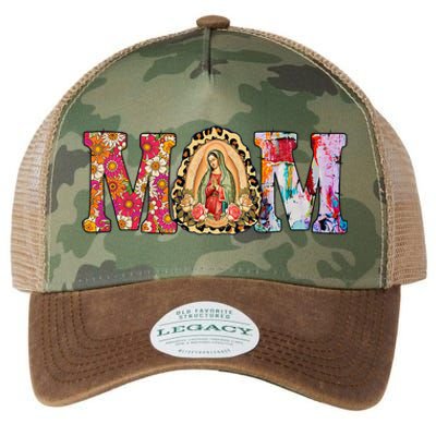 Our Lady of Guadalupe Saint Virgin Mary Mexican Mom Madre Legacy Tie Dye Trucker Hat