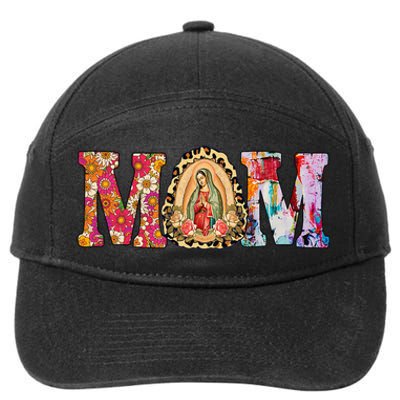 Our Lady of Guadalupe Saint Virgin Mary Mexican Mom Madre 7-Panel Snapback Hat