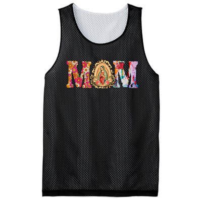 Our Lady of Guadalupe Saint Virgin Mary Mexican Mom Madre Mesh Reversible Basketball Jersey Tank