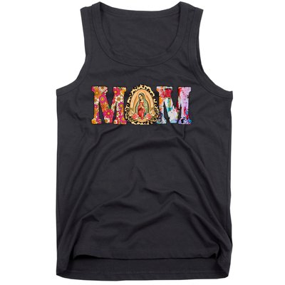 Our Lady of Guadalupe Saint Virgin Mary Mexican Mom Madre Tank Top