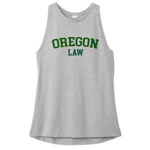 Oregon Law Oregon Bar Graduate Gift Lawyer College Ladies PosiCharge Tri-Blend Wicking Tank