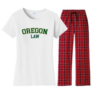 Oregon Law Oregon Bar Graduate Gift Lawyer College Women's Flannel Pajama Set