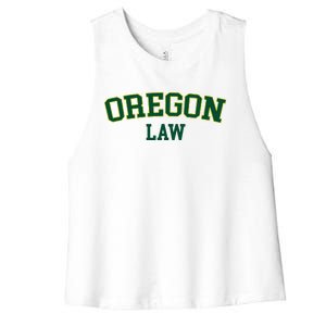 Oregon Law Oregon Bar Graduate Gift Lawyer College Women's Racerback Cropped Tank