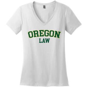 Oregon Law Oregon Bar Graduate Gift Lawyer College Women's V-Neck T-Shirt