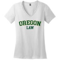 Oregon Law Oregon Bar Graduate Gift Lawyer College Women's V-Neck T-Shirt