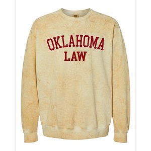 Oklahoma Law Oklahoma Bar Graduate Colorblast Crewneck Sweatshirt