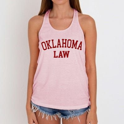 Oklahoma Law Oklahoma Bar Graduate Women's Knotted Racerback Tank