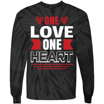 One Love One Heart Tie-Dye Long Sleeve Shirt