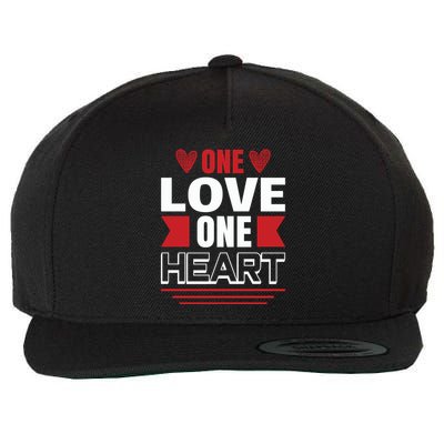 One Love One Heart Wool Snapback Cap