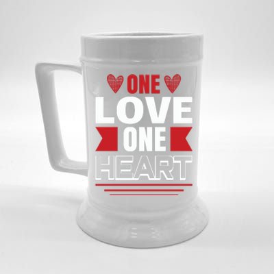 One Love One Heart Beer Stein